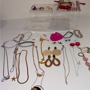 Fashion Jewelry Assorted Lot Bracelets, Earrings, Necklaces, Rings and More!